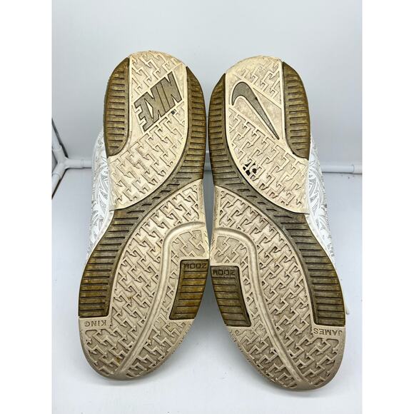 Nike Shoes Mens 13 Zoom LeBron 2 Low White Metallic Silver 310845 111 - Picture 8 of 8